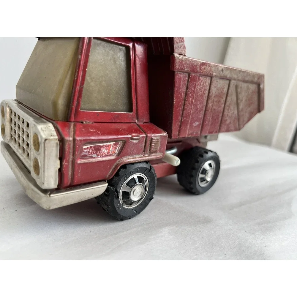 Vintage 1960's Buddy L Red Pressed Steel Dump‎ Truck